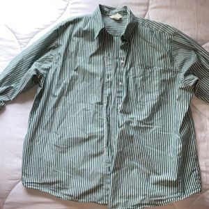 H&M striped poplin button up
